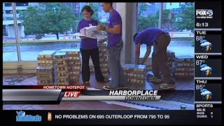 Ayers Saint Gross Architects on FOX 45 for CANstruction 2011