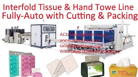 China facial tissue making machine with logsaw & packing machine