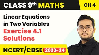 Linear Equations in Two Variables - Exercise 4.1 Solutions | Class 9 Maths Chapter 4