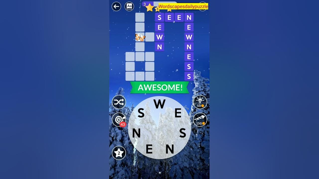 WORDSCAPES Daily Puzzle December 29, 2021 YouTube