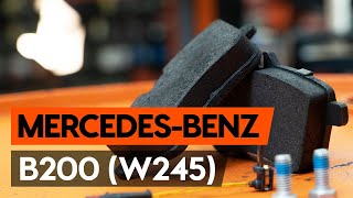 Kā nomainīt priekšējās bremžu kluči MERCEDES-BENZ B200 (W245) [AUTODOC VIDEOPAMĀCĪBA]