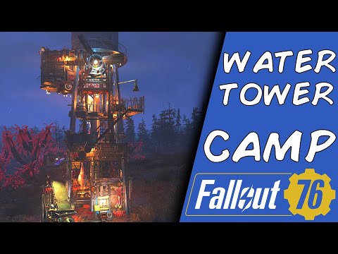 Fallout 76 - Water Tower Camp Tour - Immersive and Scrappy - New Update!