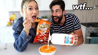 Trying Weird Food Combinations People Love w/ Josh Peck!