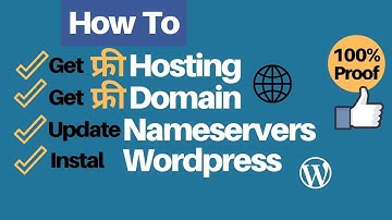 How to get Free Hosting and Domain For Website and How to Change Name Server and Install WordPress