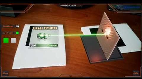 UE4 Augmented Reality in Physics - Laser Interaction