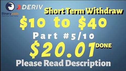 Part#5/10 $20.01 Done $10 to $40 free bot binary.com deriv profit consistent digit differ