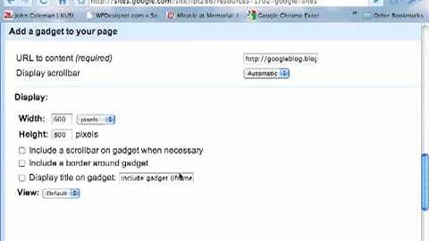 Google Sites - iframe