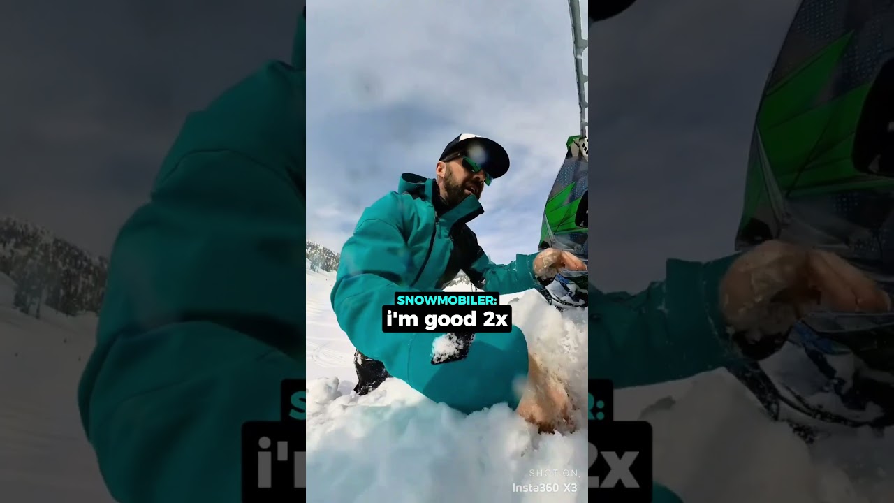 Friends Adrenaline Kicks In To Save Snowboarders Life