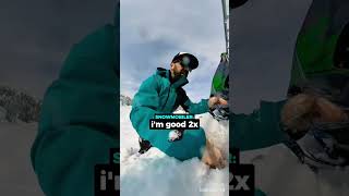Friends Adrenaline Kicks In To Save Snowboarders Life