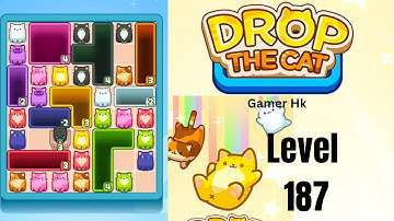 Drop The Cat Level 187 Walkthrough Solution 
