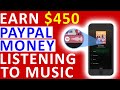 Earn $450 PAYPAL MONEY Listening To MUSIC! - NEW / FREE METHOD (Make Money Online)