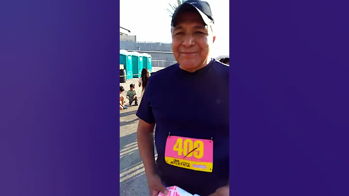 Eusebio Vzquez fiel corredor de la carrera de LA VOZ