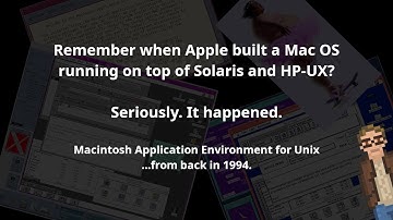 When Apple built MacOS... for Solaris and HP-UX.  In 1994.