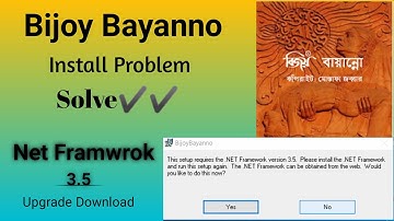 How Can Update Or Install Net Framework 3 5 | Bijoy Bayanno Install Windows 10