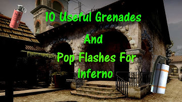 10 Useful Popflashes and Grenade Throws For Inferno! (CSGO Grenades)