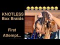 I Tried Knotless Box Braids for the First Time! Life Update XD