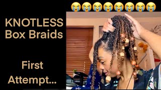 I Tried Knotless Box Braids for the First Time! Life Update XD