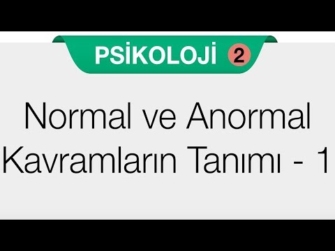 Video: Anormal Alanlar Nasıl Belirlenir