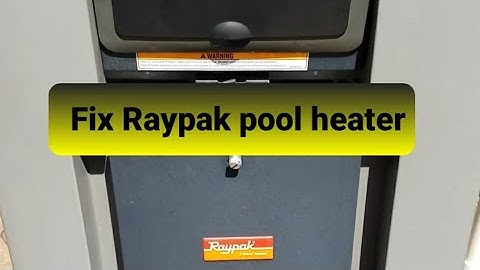 Raypack temperature sensor error code fix how to reset vs replace #pool #heater