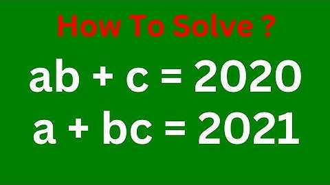 A Nice Olympiad Algebra Equation | How To Find The Integer Solutions...