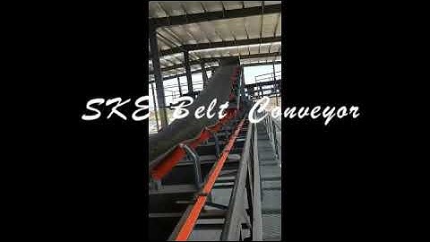 Belt conveyor with tripper commission test