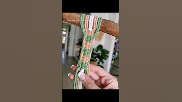 Macrame tutorial for FISHBONE pattern #macramepattern #macrametutorial