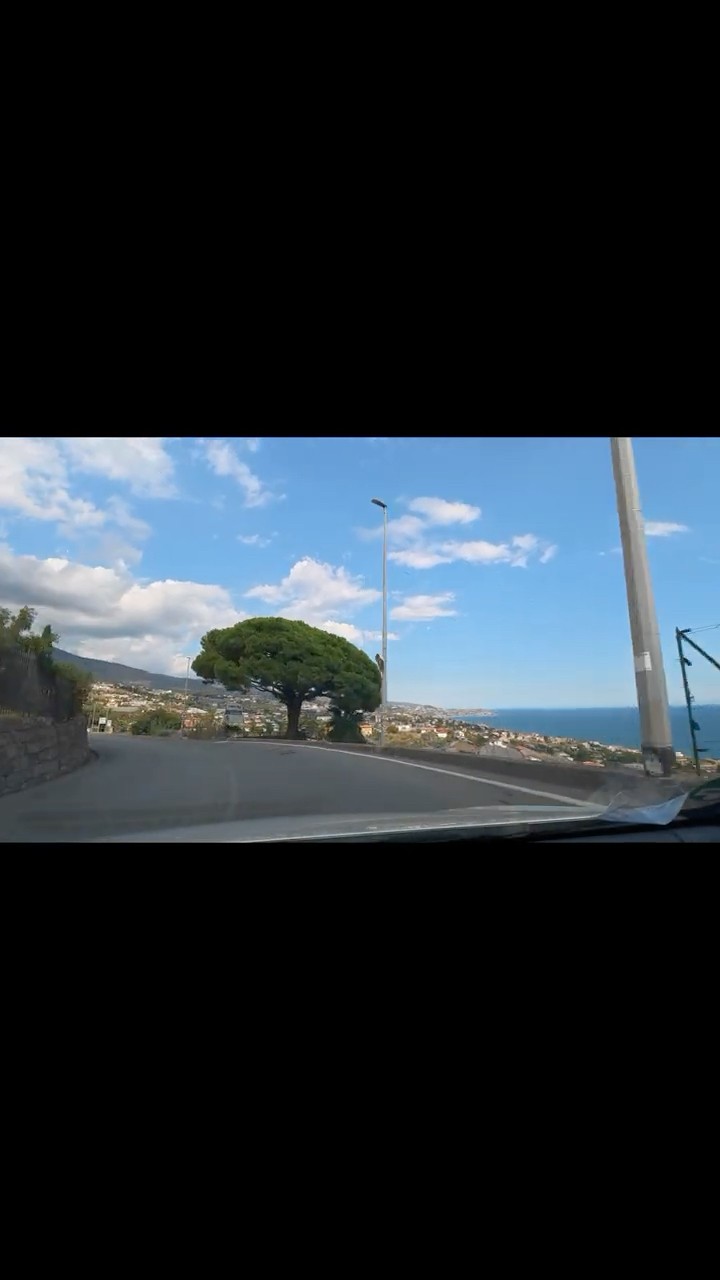 Italian Riviera with the sea as your passenger 🇮🇹 #Liguria #ItalianRiviera #4KDrive