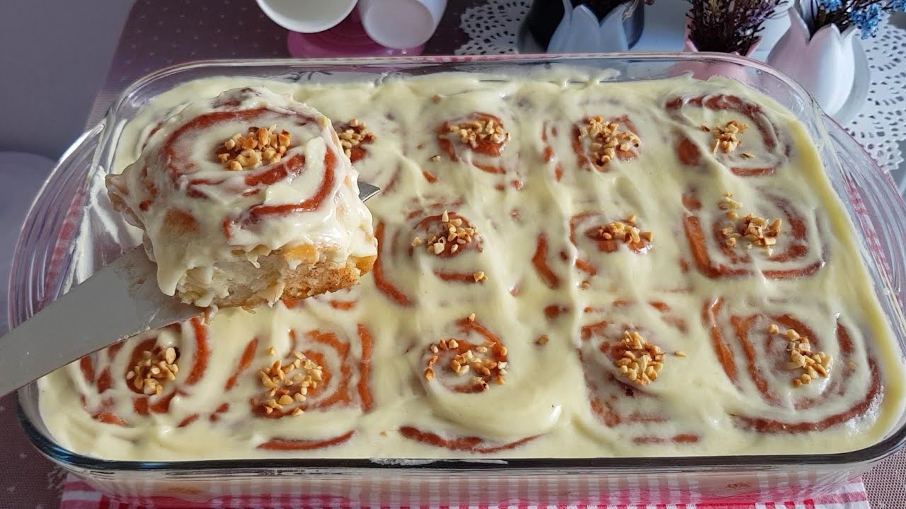 ABARTMIYORUM ŞİMDİYE KADAR YAPMADIGIMA PİŞMAN OLDUM TARCINLI RULO ÇÖREK