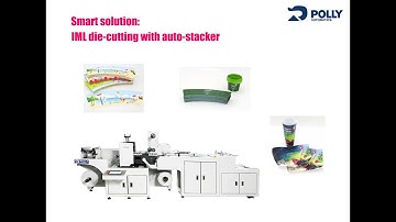 How to save labor costs of IML rotary die-cutting machine+Auto stacker (in-mold label auto stacking)