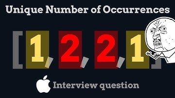 Unique Number of Occurrences - Leetcode 1207