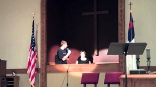 Ashlyn getting baptized
