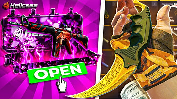 YES I PULLED KARAMBIT LORE !! (Hellcase Promo Code 2025)