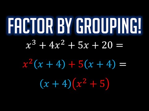 Factoring Polynomials by Grouping