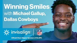 Official Clear Aligner of the NFL – Winning Smiles with Michael Gallup | Invisalign