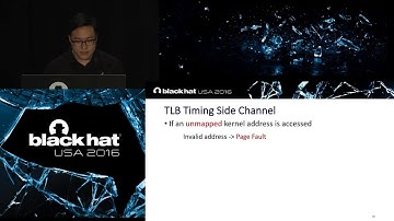Black Hat USA 2016 Breaking Kernel Address Space Layout Randomization KASLR With Intel TSX