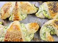 RUSTICI di ZUCCHINE E RICOTTA 3 INGREDIENTI ricetta facile zucchine croissant salati
