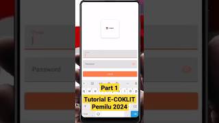 TUTORIAL E-COKLIT PEMILU TAHUN 2024