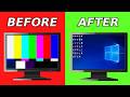 How To Fix Monitor Rainbow Screen (Red, Green, Blue Light)
