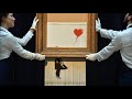 So wollte banksy sein bild eigentlich schreddern