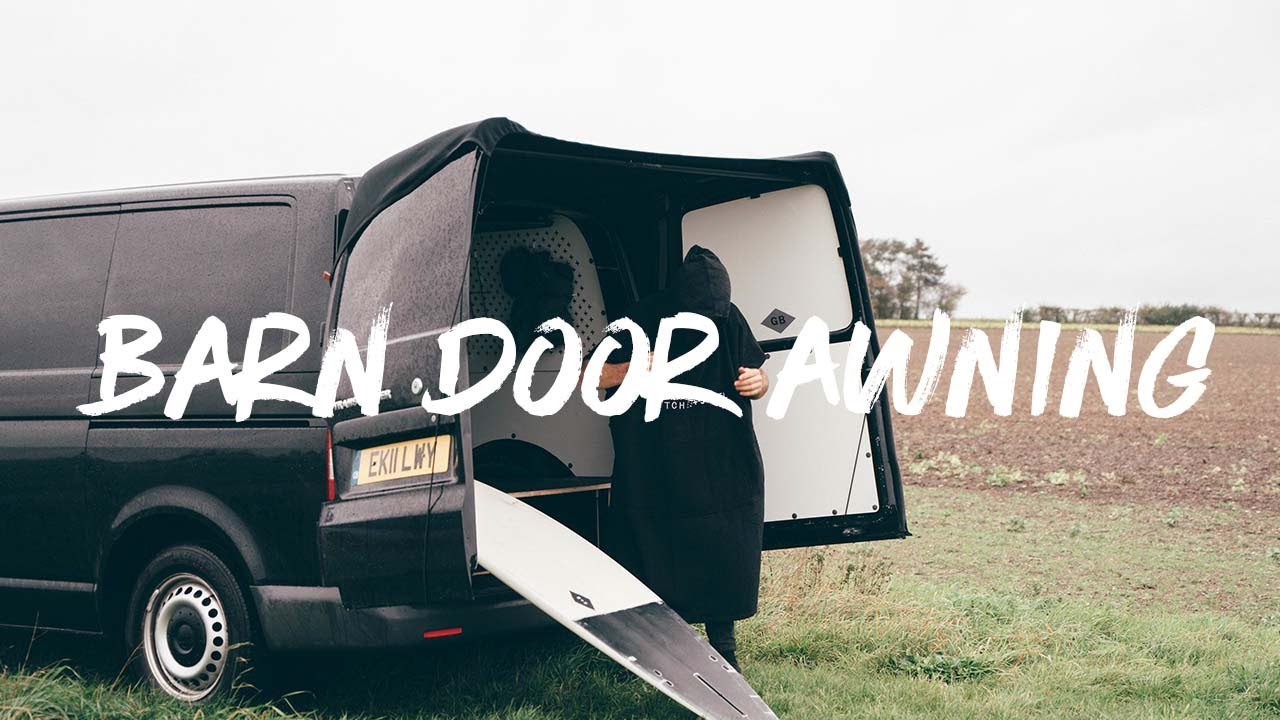 VW Barn Door Awning - Black - T5/T6