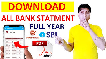 How To Download Bank Statement PDF - Bank Statement PDF Me Kaise Download Karen