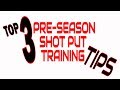 3 tips for winter shot put training