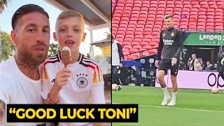 Sergio Ramos son wishes Toni Kroos good luck in the Champions League final | Real Madrid News