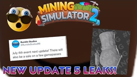 New Update 5 Leaks for Mining Simulator 2! (Roblox) #roblox #miningsimulator2