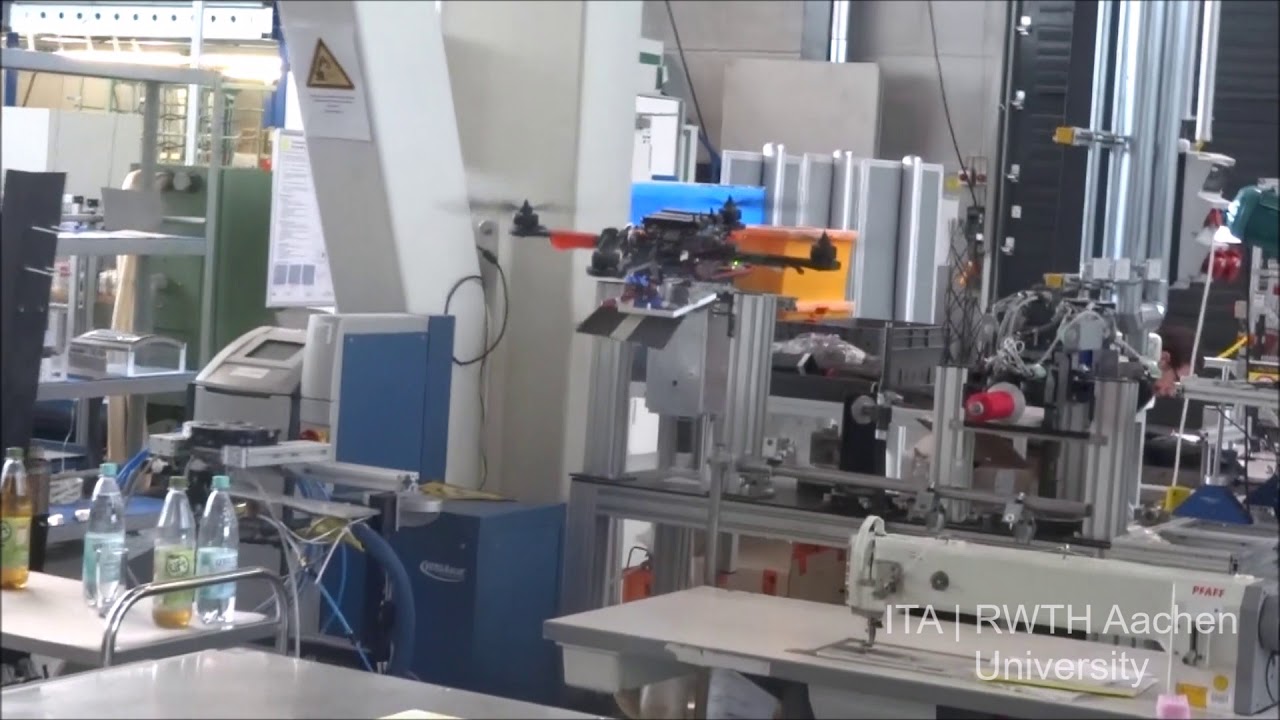 Handhabung im Preforming durch Drohnen