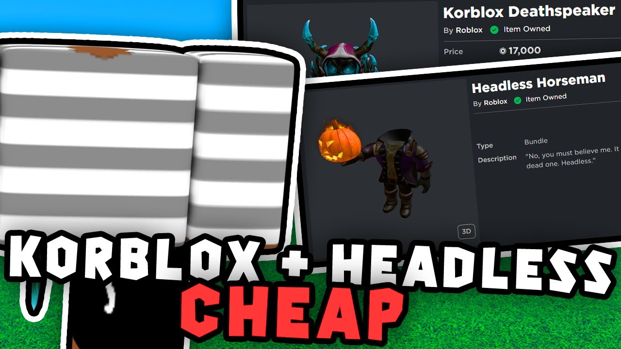 tutorial on how to get korblox for 17 robux!