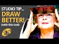 STUDIO TIPS: Draw Better With A Black Mirror