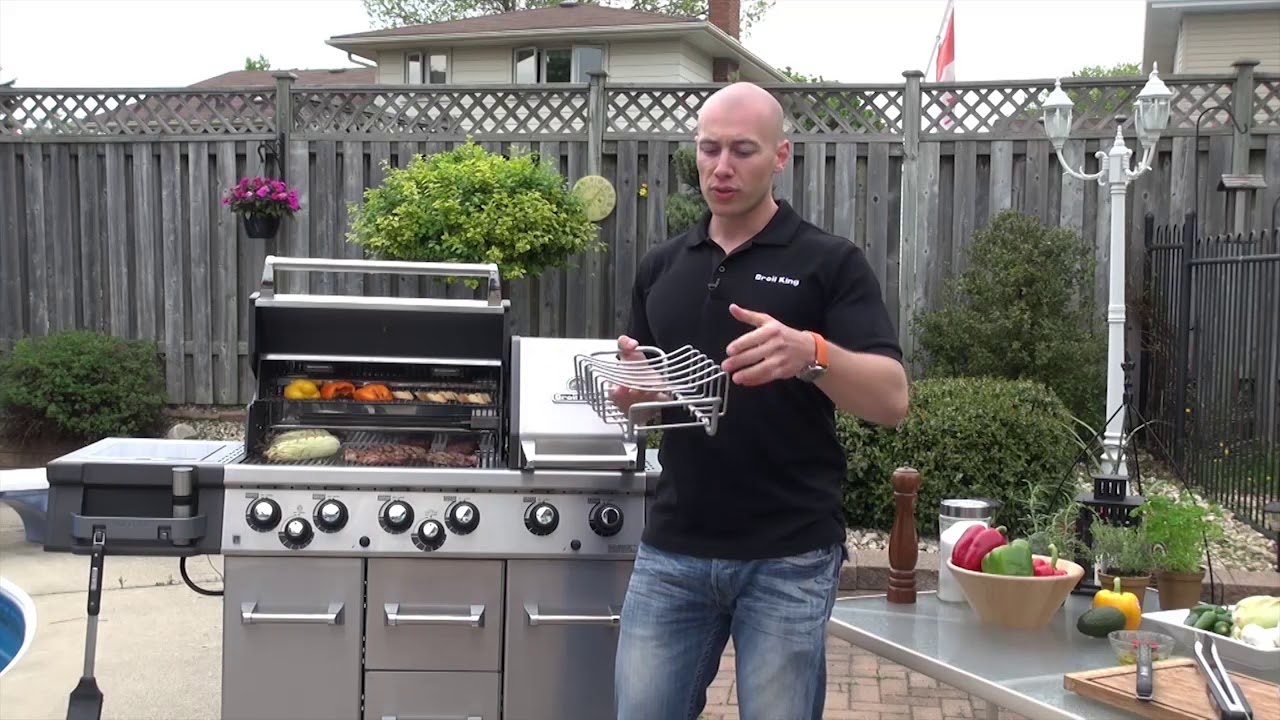 Broil King Rib Rack and Roast Support Accessory - YouTube