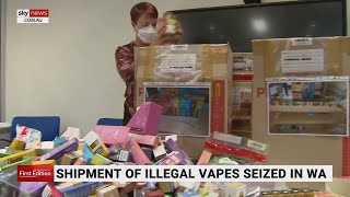 WA authorities seize $1m worth of vapes