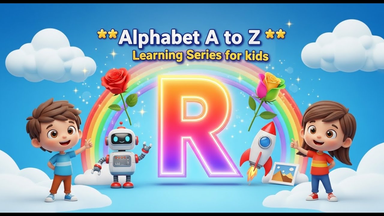Learn Alphabet R | Fun ABC Learning for Kids | Alphabet A to Z Series